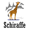 lustige Giraffe Ski Schiraffe Berge Geschenkidee