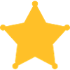 Sheriff star, stjerne, gamle, vest, vild, badge