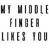 Middle finger middle finger