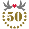 bröllopsdag guldbröllop födelsedag, jubileum, 50