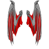 Demon Wings in RED