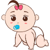 Lying baby