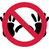 Nix grapschen SVG