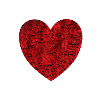 red heart with roses