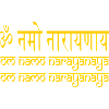 om namo narayanaya yellow