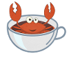 Crabe crabe cappuccino crustacé cappuccino