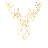 Golden deer gift idea