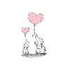 Heart elephants