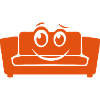 funny smile sofa