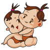 bébé comique jumeaux