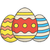 uova di Pasqua colorate