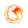 Phönix Feuervogel im Feuerkreis