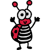 cheerful ladybug