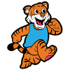 jogging tiger