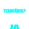 Sind sie Teamfähig? Alleine, Ja