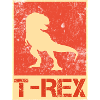 T-Rex dinosaur retro gift
