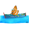 Funny clownfish