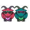 Coole Sommer Ziegen Ziegenbock Bergziege
