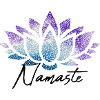 Namaste Lotusblüte bunt Muster Pattern