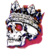 Skull with crown