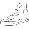 cool sneaker urban shoe illustration