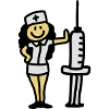 Nurse doctor with syringe