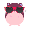 Rongeur drôle kawaii hamster cool