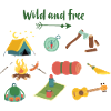 Camping Scout campfire