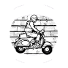 Das Grafikdesign des Rollers