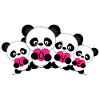 Panda Team Love