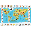 World map of animals