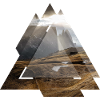 Triangle geometry landscape Dolomites