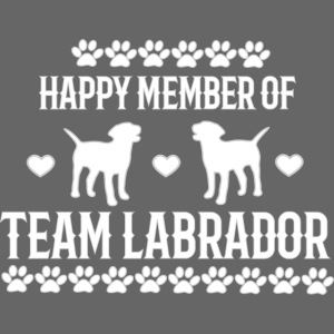 Labrador Team Member weiße Schrift