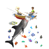 Children, Shark, Fish