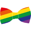 Rainbow Bow Tie