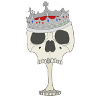 Skull-shaped calyx with crown