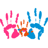 Handabdruck - Familie