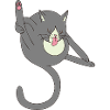 Licking cat