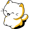 Funny kawaii cat