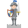 Ritter auf Burg
