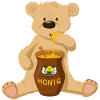 Bär mit Honig