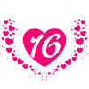 Sweet 16 with heart