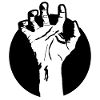 Zombie hand logo