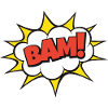 BAM! Funny cartoon explosion