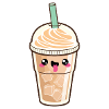 Kawaii Iced Latte Coffee