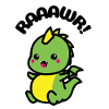 Rawr makes the dragon