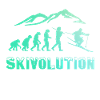 Evolution skieur neige hiver