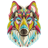 loup de couleur