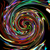 Neon spirals, neon spirals