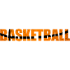 Basketball lettering with ball design